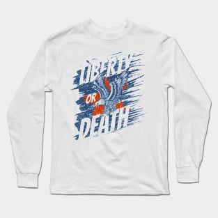 LIBERTY OR DEATH || Eagle "FRONT" Long Sleeve T-Shirt